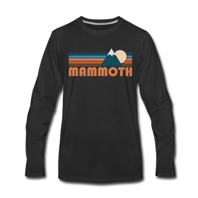 Mammoth, California Long Sleeve T-Shirt - Retro Mountain Unisex Mammoth Long Sleeve Shirt - black