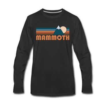 Mammoth, California Long Sleeve T-Shirt - Retro Mountain Unisex Mammoth Long Sleeve Shirt - black