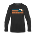 Mammoth, California Long Sleeve T-Shirt - Retro Mountain Unisex Mammoth Long Sleeve Shirt - black