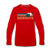 Mammoth, California Long Sleeve T-Shirt - Retro Mountain Unisex Mammoth Long Sleeve Shirt - red