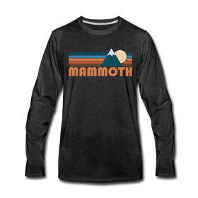 Mammoth, California Long Sleeve T-Shirt - Retro Mountain Unisex Mammoth Long Sleeve Shirt - charcoal gray