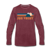 Sun Valley, Idaho Long Sleeve T-Shirt - Retro Mountain Unisex Sun Valley Long Sleeve Shirt - heather burgundy