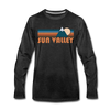 Sun Valley, Idaho Long Sleeve T-Shirt - Retro Mountain Unisex Sun Valley Long Sleeve Shirt - charcoal gray
