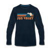 Sun Valley, Idaho Long Sleeve T-Shirt - Retro Mountain Unisex Sun Valley Long Sleeve Shirt - deep navy