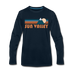 Sun Valley, Idaho Long Sleeve T-Shirt - Retro Mountain Unisex Sun Valley Long Sleeve Shirt - deep navy
