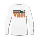 Vail, Colorado Long Sleeve T-Shirt - Retro Mountain Unisex Vail Long Sleeve Shirt - white