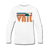 Vail, Colorado Long Sleeve T-Shirt - Retro Mountain Unisex Vail Long Sleeve Shirt - white