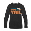 Vail, Colorado Long Sleeve T-Shirt - Retro Mountain Unisex Vail Long Sleeve Shirt - black