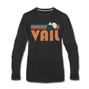 Vail, Colorado Long Sleeve T-Shirt - Retro Mountain Unisex Vail Long Sleeve Shirt - black