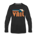 Vail, Colorado Long Sleeve T-Shirt - Retro Mountain Unisex Vail Long Sleeve Shirt - black