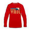 Vail, Colorado Long Sleeve T-Shirt - Retro Mountain Unisex Vail Long Sleeve Shirt - red