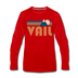 Vail, Colorado Long Sleeve T-Shirt - Retro Mountain Unisex Vail Long Sleeve Shirt - red
