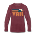 Vail, Colorado Long Sleeve T-Shirt - Retro Mountain Unisex Vail Long Sleeve Shirt - heather burgundy