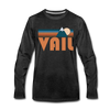 Vail, Colorado Long Sleeve T-Shirt - Retro Mountain Unisex Vail Long Sleeve Shirt - charcoal gray