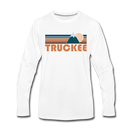 Truckee, California Long Sleeve T-Shirt - Retro Mountain Unisex Truckee Long Sleeve Shirt - white