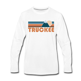 Truckee, California Long Sleeve T-Shirt - Retro Mountain Unisex Truckee Long Sleeve Shirt - white