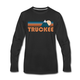 Truckee, California Long Sleeve T-Shirt - Retro Mountain Unisex Truckee Long Sleeve Shirt - black