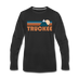Truckee, California Long Sleeve T-Shirt - Retro Mountain Unisex Truckee Long Sleeve Shirt - black