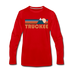 Truckee, California Long Sleeve T-Shirt - Retro Mountain Unisex Truckee Long Sleeve Shirt - red