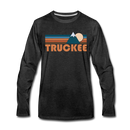 Truckee, California Long Sleeve T-Shirt - Retro Mountain Unisex Truckee Long Sleeve Shirt - charcoal gray