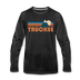 Truckee, California Long Sleeve T-Shirt - Retro Mountain Unisex Truckee Long Sleeve Shirt - charcoal gray