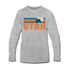 Utah Long Sleeve T-Shirt - Retro Mountain Unisex Utah Long Sleeve Shirt
