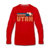 Utah Long Sleeve T-Shirt - Retro Mountain Unisex Utah Long Sleeve Shirt