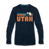 Utah Long Sleeve T-Shirt - Retro Mountain Unisex Utah Long Sleeve Shirt