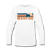 Whistler, Canada Long Sleeve T-Shirt - Retro Mountain Unisex Whistler Long Sleeve Shirt - white