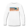 Whistler, Canada Long Sleeve T-Shirt - Retro Mountain Unisex Whistler Long Sleeve Shirt