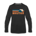 Whistler, Canada Long Sleeve T-Shirt - Retro Mountain Unisex Whistler Long Sleeve Shirt - black