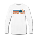 Winter Park, Colorado Long Sleeve T-Shirt - Retro Mountain Unisex Winter Park Long Sleeve Shirt - white