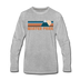 Winter Park, Colorado Long Sleeve T-Shirt - Retro Mountain Unisex Winter Park Long Sleeve Shirt - heather gray