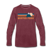 Winter Park, Colorado Long Sleeve T-Shirt - Retro Mountain Unisex Winter Park Long Sleeve Shirt - heather burgundy