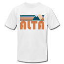 Alta, Utah T-Shirt - Retro Mountain Unisex Alta T Shirt - white