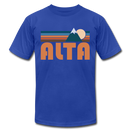 Alta, Utah T-Shirt - Retro Mountain Unisex Alta T Shirt - royal blue