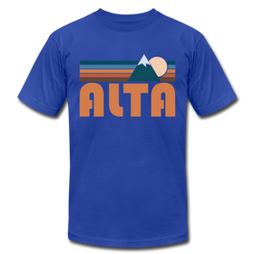 Alta, Utah T-Shirt - Retro Mountain Unisex Alta T Shirt - royal blue