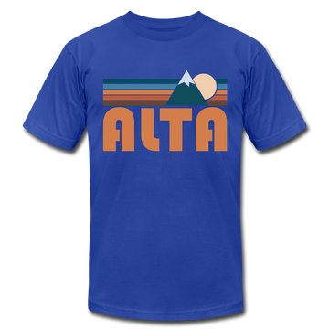 Alta, Utah T-Shirt - Retro Mountain Unisex Alta T Shirt - royal blue