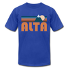 Alta, Utah T-Shirt - Retro Mountain Unisex Alta T Shirt - royal blue
