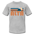 Alta, Utah T-Shirt - Retro Mountain Unisex Alta T Shirt - heather gray