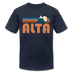 Alta, Utah T-Shirt - Retro Mountain Unisex Alta T Shirt - navy