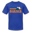 Alaska T-Shirt - Retro Mountain Unisex Alaska T Shirt - royal blue