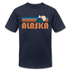 Alaska T-Shirt - Retro Mountain Unisex Alaska T Shirt - navy