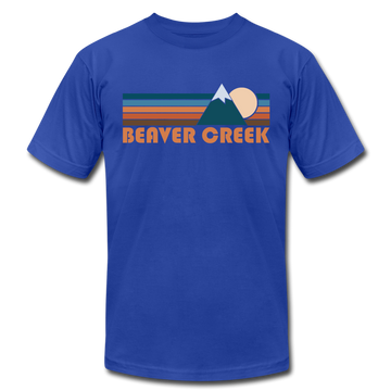 Beaver Creek, Colorado T-Shirt - Retro Mountain Unisex Beaver Creek T Shirt - royal blue