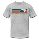 Beaver Creek, Colorado T-Shirt - Retro Mountain Unisex Beaver Creek T Shirt - heather gray
