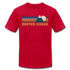 Beaver Creek, Colorado T-Shirt - Retro Mountain Unisex Beaver Creek T Shirt - red