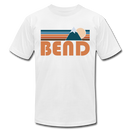 Bend, Oregon T-Shirt - Retro Mountain Unisex Bend T Shirt - white