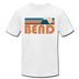 Bend, Oregon T-Shirt - Retro Mountain Unisex Bend T Shirt - white