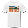 Bend, Oregon T-Shirt - Retro Mountain Unisex Bend T Shirt - white