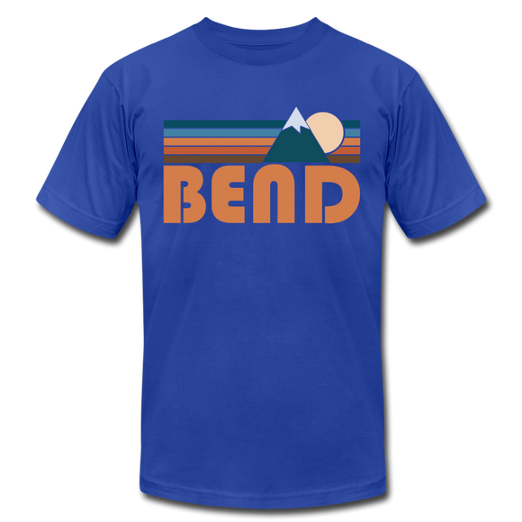 Bend, Oregon T-Shirt - Retro Mountain Unisex Bend T Shirt - royal blue